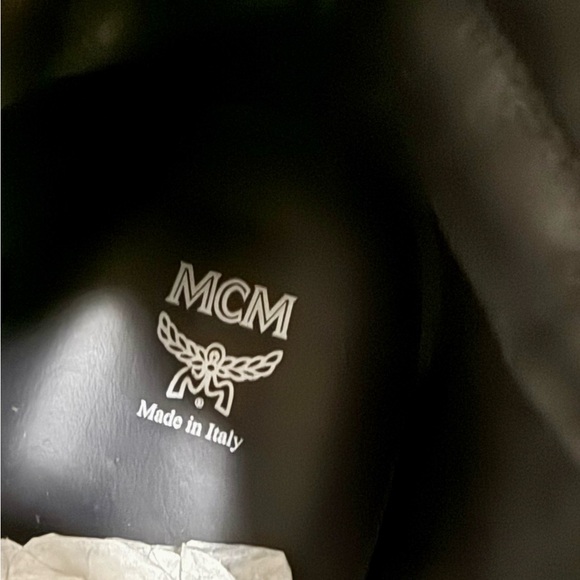 MCM High-Top Sneakers in Black and Brown - Picture 6 of 10